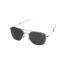 AO Original Pilot Sunglasses, Bayonet, Matte Chrome Frame, True Color Gray Glass Lens, 55mm, 10716-882