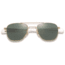 AO Original Pilot Sunglasses, Bayonet, Gold Frame, True Color Gray Glass Lens, 52mm, 30000