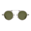 AO Oxford Sunglasses, Gray Crystal Silver Frame, Calobar Green AOLite Nylon Lenses, 44-24-145 B45, OXF144ST--GNN