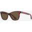 AO Saratoga Sunglasses, Red Demi Frame, Cosmetan Brown AOLite Nylon Lenses, 52-19-145, SAR752ST--BNN