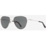 AO Sebring Sunglasses - Womens, Black Silver Frame, True Color Gray AOLite Nylon Lenses, 55-19-140, SEB155STTOGYN