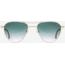 AO Sebring Sunglasses - Womens, White Gold Frame, SunVogue Green Gradient AOLite Nylon Lenses, 55-19-140, SEB355STHAEGN