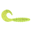 Apex Tackle Curly Tail Soft Bait, 10, 1in, Chartreuse/Silver Flake, AP-CT1-16