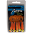 Apex Tackle Rigged Grubs 1/4oz Chartreuse/Orange 5pk, J514-CTOR