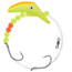 Apex Tackle Waly A Plug, Chartreuse/Orange, 2in, AP-WAP2-32