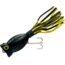 Arbogast Hula Popper Topwater Popper, 1 3/4in, 1/4 oz, Floating, Black/Yellow, G770-YBS