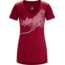 Arc'teryx Afterglo Short Sleeve V-Neck - Women's-Scarlet-Small