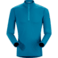 Arc'teryx Phase AR Zip Neck - Men's -Cyan Blue-X-Large