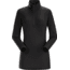 Arcteryx Phase AR Zip Neck - Womens-Black-X-Large