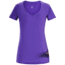 Arc'teryx Remote Short Sleeve Women's V-Neck, Mauveine, Extra Small, 330201