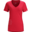 Arc'teryx Snowside V-Neck Short Sleeve T-Shirt - Women's-Flamenco-Medium