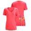 Arc'teryx Tall Timber Short Sleeve V-Neck T-Shirt - Women's -Pink Guava-Medium