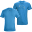 3 Peaks Short Sleeve Crew - Mens -Adriatic Blue-Small