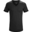 Arc'teryx A2B V-Neck Shirt Short Sleeve - Mens, Black, Medium, 325124