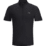 Accelerator Zip Neck Short Sleeve - Mens-Black-Large