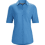 Fernie Short Sleeve Shirt - Womens-Antilles Blue-Large