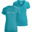 Maple Short Sleeve V-Neck - Womens -Cerulean-X-Small