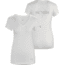 Maple Short Sleeve V-Neck - Womens -White-Small