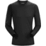 Arcteryx Phase SL Crew Top with Long Sleeve - Mens, Black, 2XL, 270934