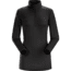Arcteryx Phase SL Zip Neck Long Sleeve - Womens, Black, Small, 271007