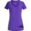 Arcteryx Remote Short Sleeve V-Neck - Womens, Mauveine, Extra Large, 330200