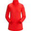 Arcteryx Rho AR Zip Neck Top - Womens, Hard Coral, Large, 352558