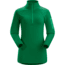 Arcteryx Rho AR Zip Neck - Womens-Emerald Jade-Large