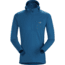 Arcteryx Rho Lt Hooded Zip Neck - Mens, Iliad, Small, 398409