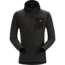 Arcteryx Rho LT Hooded Zip Neck Top - Mens, Black, Large, 333193