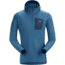 Arcteryx Rho LT Hooded Zip Neck Top - Mens, Light Hecate, Medium, 352144