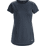 Arcteryx Taema Crew Shirt with Short Sleeve - Womens, Black Sapphire, Large, 371853