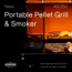 ASMOKE AS350 Portable Pellet Grill and Smoker, Orange, Small, GR04076USAS