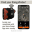 Astra Optix AGX1 Magnetic Rangefinder Strap with GPS Locator, Black, AGX1