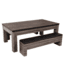 Atomic Hampton 3-In-1 Combo Game Table Billiards, Ping Pong, Dining, Grey wood grain, G05302W
