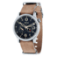 AVI-8 Flyboy Watch Japan Automatic 2 Hands with 24 hours and Small Second, Blue/Cream, AV-4048-02 