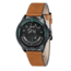 AVI-8 Hawker Harrier II Pegasus Concept Watch Japan Automatic 3 Hands, Black/Brown AV-4047-04