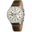 AVI-8 Hawker Hurricane Watch Quartz Japan Chronograph with Date, Cream/Brown AV-4011-04