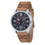 AVI-8 Lancaster Bomber Watch Japan Quartz Multi-Eye with 24 Hours and Day Date, Black/Brown AV-4050-01
