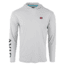 AVID Sportswear Locked Up Kinetic Avidry Long Sleeve Shirt - Mens, Glacier, Small, MK32305GLGSM