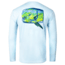 AVID Sportswear Mahi Hook Avidry Long Sleeve Shirt - Mens, Ice Blue, Large, MK12420IBLLG