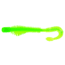 B-Fish-N AuthentX Moxie Curltail Swimbaits, 10, 4in, Chartreuse/Green Core, 4MR-102