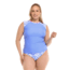 Body Glove Petals Exhale Rashguard Plus Size - Periwinkle 87824FEF, 3X, Petals Periwinkle, 39-615745X-Periwinkle-3X