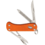 Baladeo Barrow Keychain Folding Knife, Closed 2.25in, Blade 2Cr13 SS Standard Edge Satin, Handle Orange Aluminum, ECO169