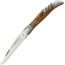 Baladeo Laguiole with Corkscrew Folding Knife,3.5in,Stainless Steel,Standard Edge,Brown,Olive Wood Handle BALDUB045