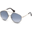 Balenciaga BA0085 Sunglasses - Gold Frame Color, Smoke Mirror Lens Color