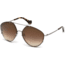 Balenciaga BA0085 Sunglasses - Shiny Light Ruthenium Frame Color, Brown Mirror Lens Color