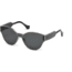 Balenciaga BA0096 Sunglasses - Shiny Dark Ruthenium Frame Color, Smoke Lens Color