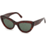 Balenciaga BA0129 Sunglasses - Red Havana Frame Color, Green Lens Color