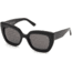 Balenciaga BA0130 Sunglasses - Black Frame Color, Smoke Lens Color