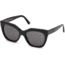 Balenciaga BA0132 Sunglasses - Shiny Black Frame Color, Smoke Lens Color